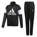 adidas Trainingsanzug Badge of Sport (100% Polyester) schwarz/weiss Jungen